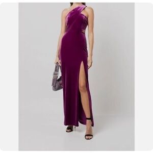 Aidan Mattox velvet dress